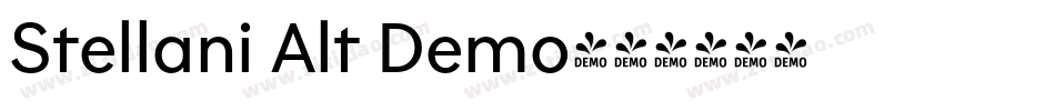 Stellani Alt Demo字体转换